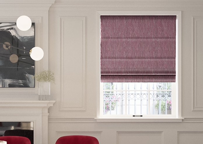 Cascade, Claret - Twist&Fit Roman Blind - Image 3